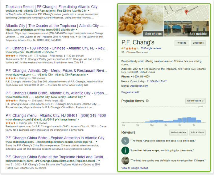Listas de Resultados SERPs